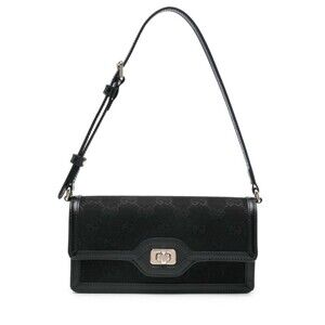 NEW Gucci Black Luce Mini Monogram Shoulder Bag